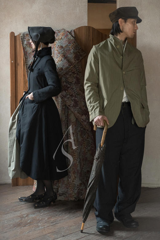 Paul Harnden  男士竹绿暗纹羊毛BLAZER西装外套 商品图1