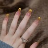 【落日晚霞】猫眼纯手工穿戴甲高端光疗美甲假指贴片秋冬显白氛围 商品缩略图4