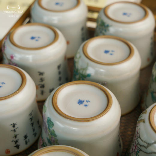 问鼎汝瓷鼎峰系列月白庚子竹律杯（十二花神）（缺货） 商品图5