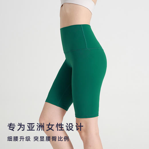 爆款裸感高腰提臀五分瑜伽裤女夏无T紧身瑜伽服luulu健身瑜伽短裤【2.9系】 商品图3