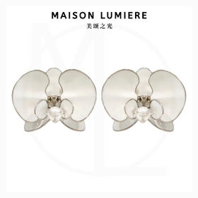 mini珐琅蝴蝶兰耳夹