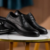 男士商务皮鞋男结婚正装皮鞋内增高6cm休闲皮鞋黑色伴郎 商品缩略图2