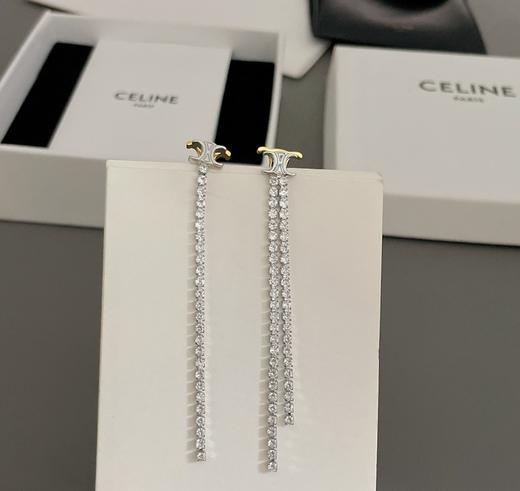 女款满钻金银凯旋门耳钉C00 商品图0