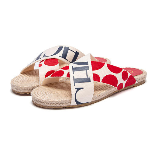 CHCH2024年新款拖鞋耐磨外穿时尚百麻绳编织底夏威夷风女鞋 商品图0