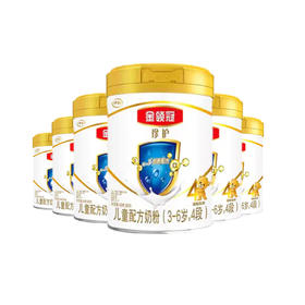 【整箱6罐】伊利金领冠珍护4段3岁上儿童成长配方a2牛奶粉800g/YIL-639864