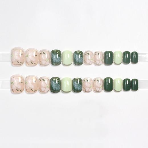 美甲显白穿戴甲假指甲贴片可拆卸夏日山茶花冬穿戴甲显白短款 商品图9