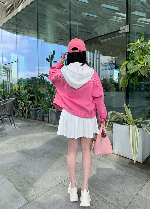 带帽假两件牛仔外套（水洗产品） 9521010035 商品图5