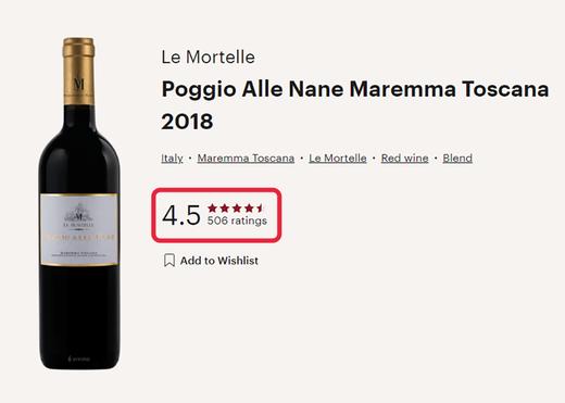 勒莫特酒庄伯爵娜红葡萄酒 2018 Marchesi Antinori Le Mortelle Poggio Alle Nane Maremma 商品图1