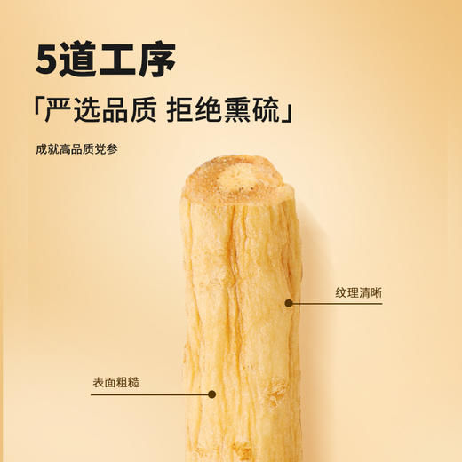 【正宗同仁堂品牌】北京同仁堂 党参200克 纹理清晰 品质严选 拒绝熏硫SY 商品图6