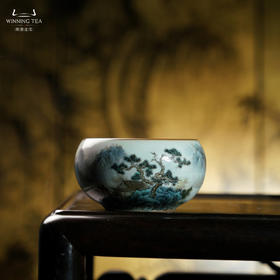 问鼎汝瓷鼎峰系列月白禅定杯（归隐山林）