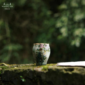 问鼎汝瓷鼎峰系列天青老款小佛手杯（春韶景妍）（缺货）