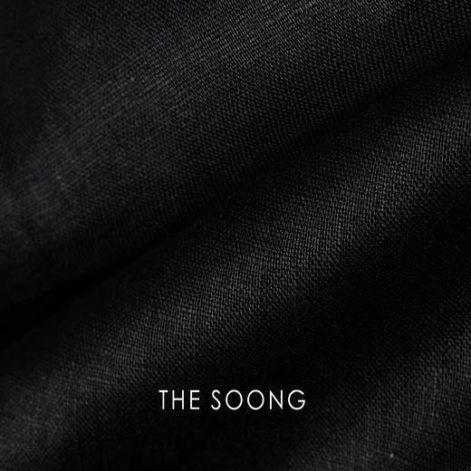 THESOONG|灵动简雅 100%亚麻130G小众不规则开叉半身裙HDQZ4591 商品图2