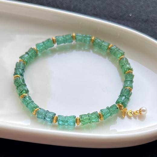 11.26g 雕刻碧玺手串 商品图1