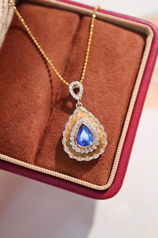 1.5ct 蓝宝石吊坠 商品图4