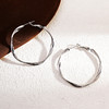 yszz-07002【云赏珠宝】玫瑰的故事同款耳环-莫比乌斯圆环耳环s925银耳针 商品缩略图3