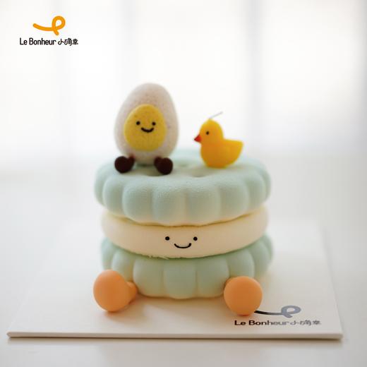 蓝色可爱emoji·慕斯蛋糕 商品图0