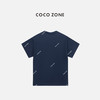 COCO ZONE 100棉夏季字母短袖T恤圆领上衣CC2B1227 商品缩略图1