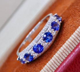 1.3ct 蓝宝石戒指