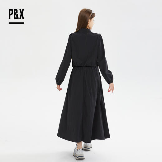 P&X设计师女装秋季显瘦休闲气质连衣裙套装长裙 824314182 黑色 商品图3