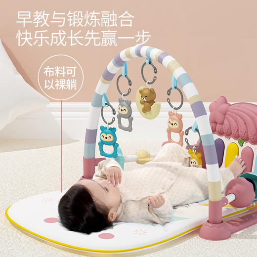 【投影音乐 婴儿健身脚踏琴】脚踏钢琴新生婴儿玩具0-1岁健身架器早教益智男女宝宝3-6 个月礼物 商品图1