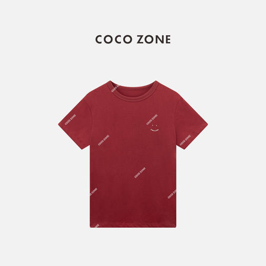 COCO ZONE 夏季薄款设计感短袖T恤百搭圆领上衣CC2B1102 商品图0