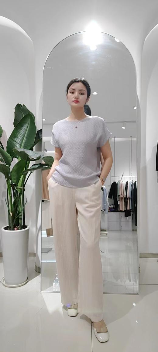 488105三色真丝雕花上衣，粉 黑  蓝 L-4XL 商品图6