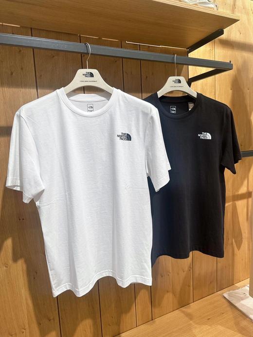【园园韩国采购】The North Face北面经典短袖黑色白色简约logo情侣款T恤 商品图1