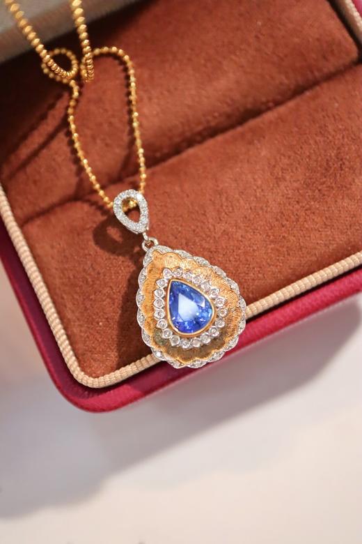 1.5ct 蓝宝石吊坠 商品图0