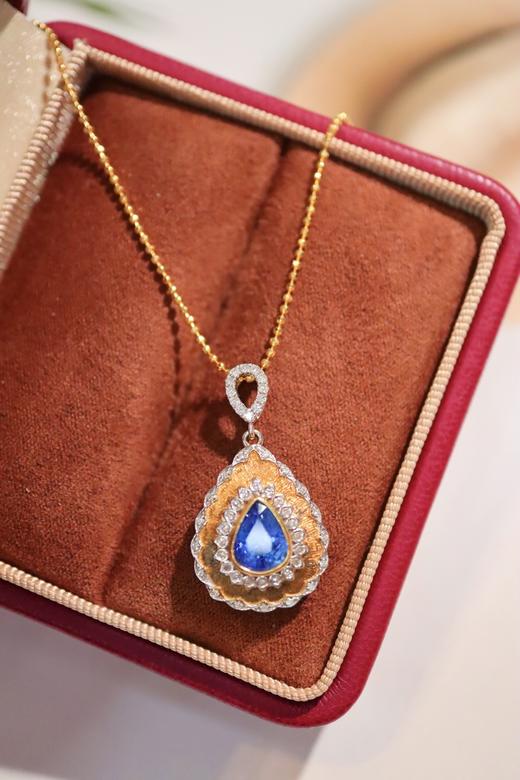 1.5ct 蓝宝石吊坠 商品图5