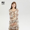 P&X设计师女装秋季优雅长款复古法式连衣长裙 824308396 花色 商品缩略图1
