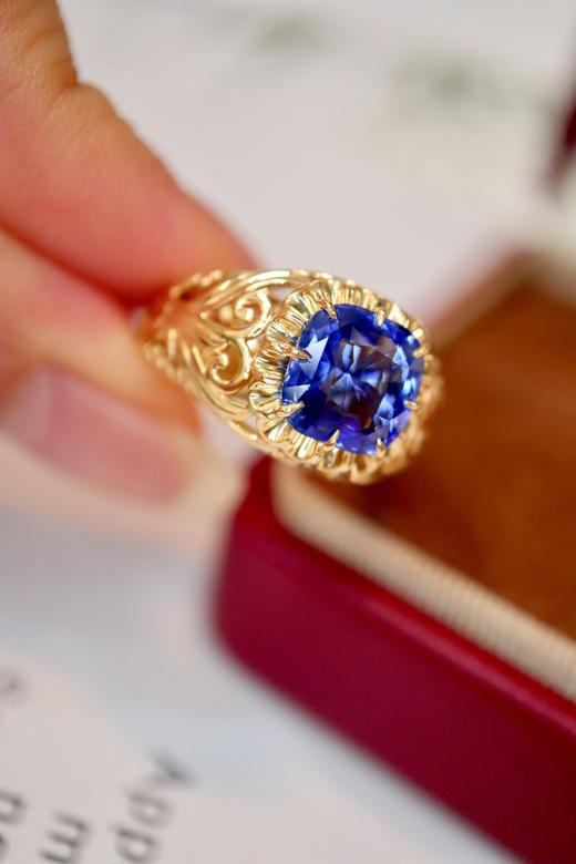 2.62ct 蓝宝石戒指 商品图4