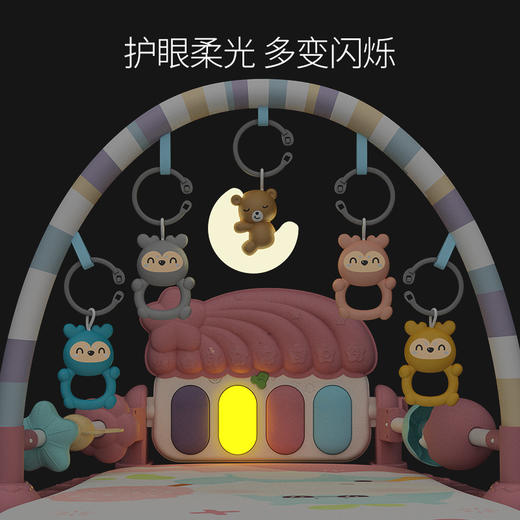 【投影音乐 婴儿健身脚踏琴】脚踏钢琴新生婴儿玩具0-1岁健身架器早教益智男女宝宝3-6 个月礼物 商品图2
