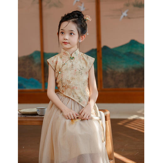 新中式旗袍女童中国风，古风汉服两件套国潮LSB- 2985 商品图1