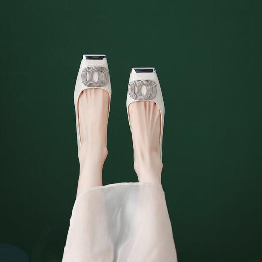 【预售5天】高级感法式方头，水钻单鞋通勤工作鞋HCYYHD&5420 商品图4