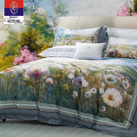 【春上新】10楼 富安娜 艺术油画床单四件套-晴云拂晓  吊牌价5980-6380元  活动价2799-2999元