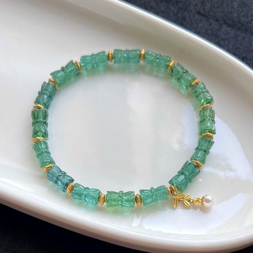 11.26g 雕刻碧玺手串 商品图3