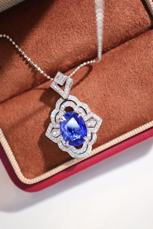 2.75ct 蓝宝石吊坠 商品图2