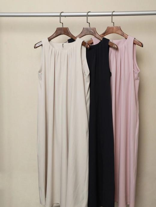 【山海风物市集】LPIUTY品牌直发！手工褶真丝莱赛尔无袖连衣裙 A0262008 商品图5