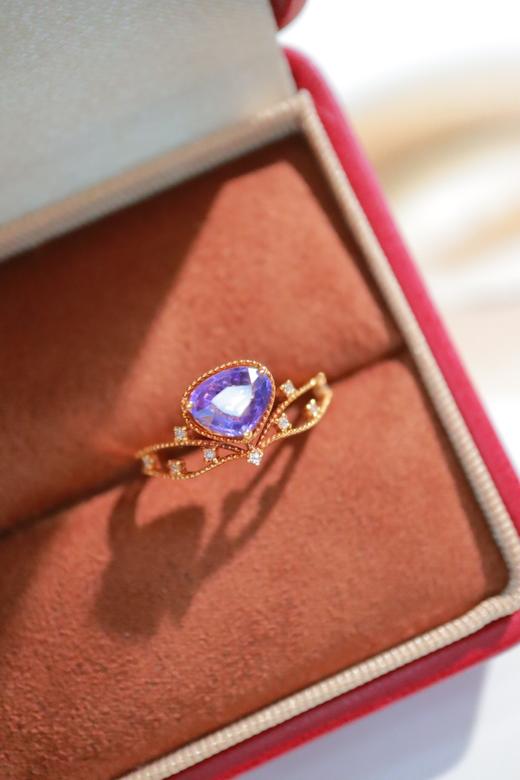 1.05ct 蓝宝石戒指 商品图6