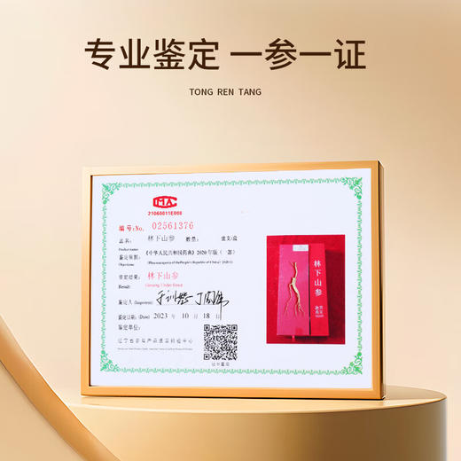 【正宗同仁堂品牌】北京同仁堂 林下山参 1-1.5g/C 自然参香味足 15年参 长白山脉原产 应季手工采挖 自然晾晒SY 商品图4