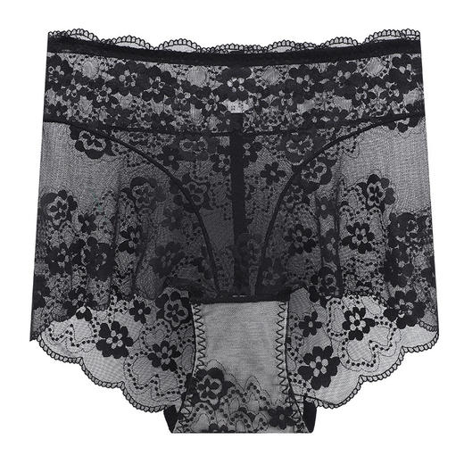 【性感=舒适+轻透】高腰蕾丝内裤，轻盈舒适提臀。透明感自在，抗菌纯棉贴身。性感爆款，时尚提臀有效凸显，舒适自由。一穿就翘！蜜桃臀舒适透气安全裤！ 商品图4