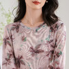 【仅剩S/L】米思阳2025秋季新款水墨晕染艺术感衬衫柔软舒适弹力打底小衫3187 商品缩略图4