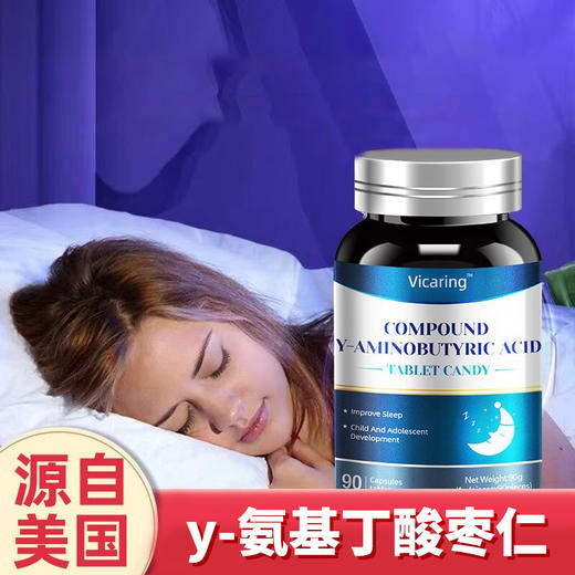 y-氨基丁酸枣仁1g*90粒 2瓶 商品图0