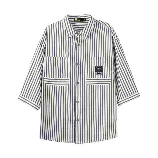 【断码清仓】HX 夏季翻领中袖衬衫S103422207101/02 商品图0