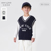 【学院风】马克珍妮秋装新款 男女童字母V领针织马甲231836 商品缩略图0