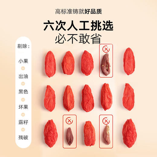 【正宗同仁堂品牌】北京同仁堂 枸杞子-特优216g（6g/袋*36袋）独立包装 六次人工调选 优中择优SY 商品图4
