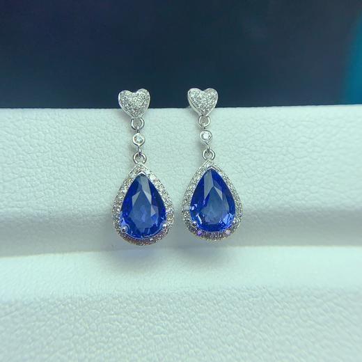 1.76ct 1.59g 蓝宝石耳坠 商品图5