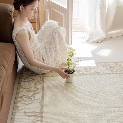 【花影】金蝉新西兰优质羊毛混纺地毯 商品图9
