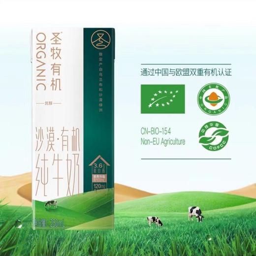  蒙牛 圣牧有纯牛奶（优醇）250ml*10/箱 商品图1