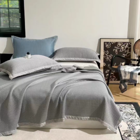 凉席小香风冰丝凉席三件套高端3D高分子冰丝凉席